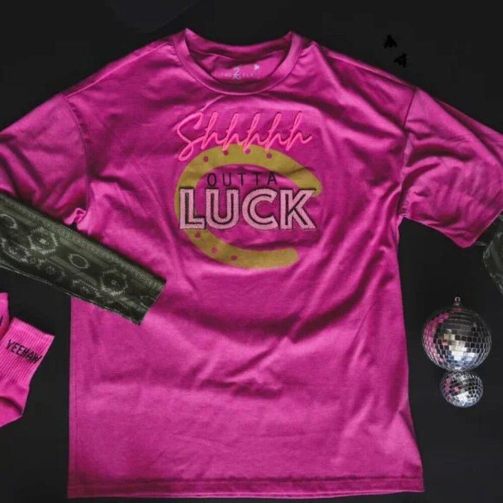 SHHHHHHHHHHH OUT OF LUCK GRAPHIC TEE NEW IN PACKAGE - Picture 7 of 7